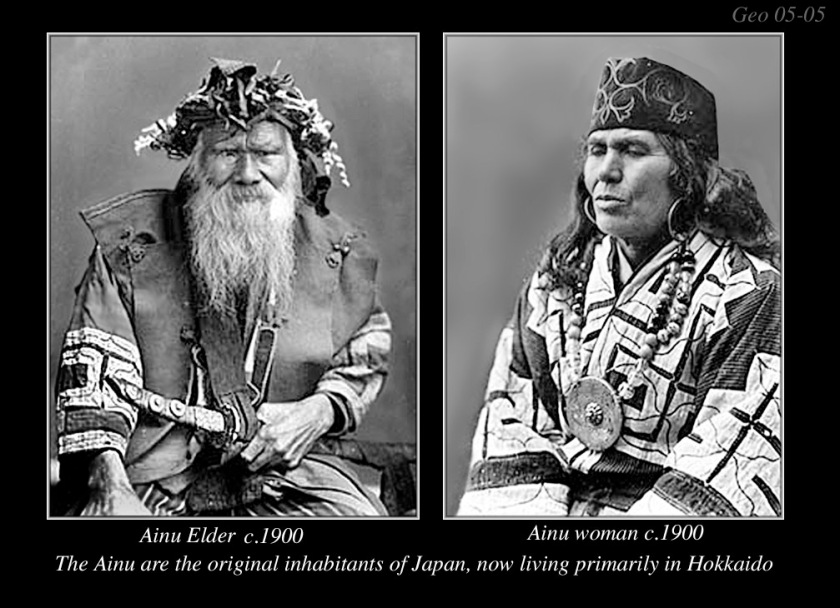 Noted for their hirsuteness, the Ainu's physical differences to the Japanese have diminished after years of intermixing 